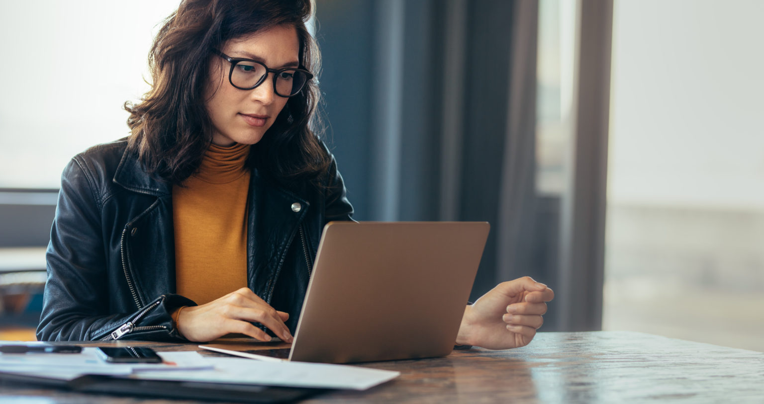 woman at computer