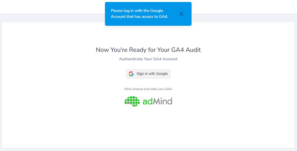 GA4 Audit Tool